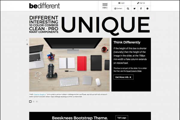 BeDifferent Website Template
