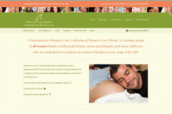 Contemporary Women’s Care Responsive Website