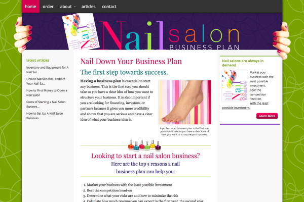 Business Plan Sales Responsive Website