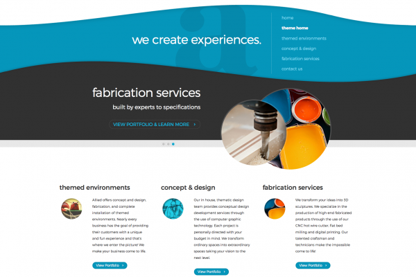 Allied Signage Themed Environments Responsive Website