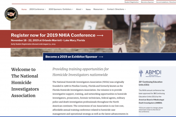 National Homicide Investigators Association WordPress Website